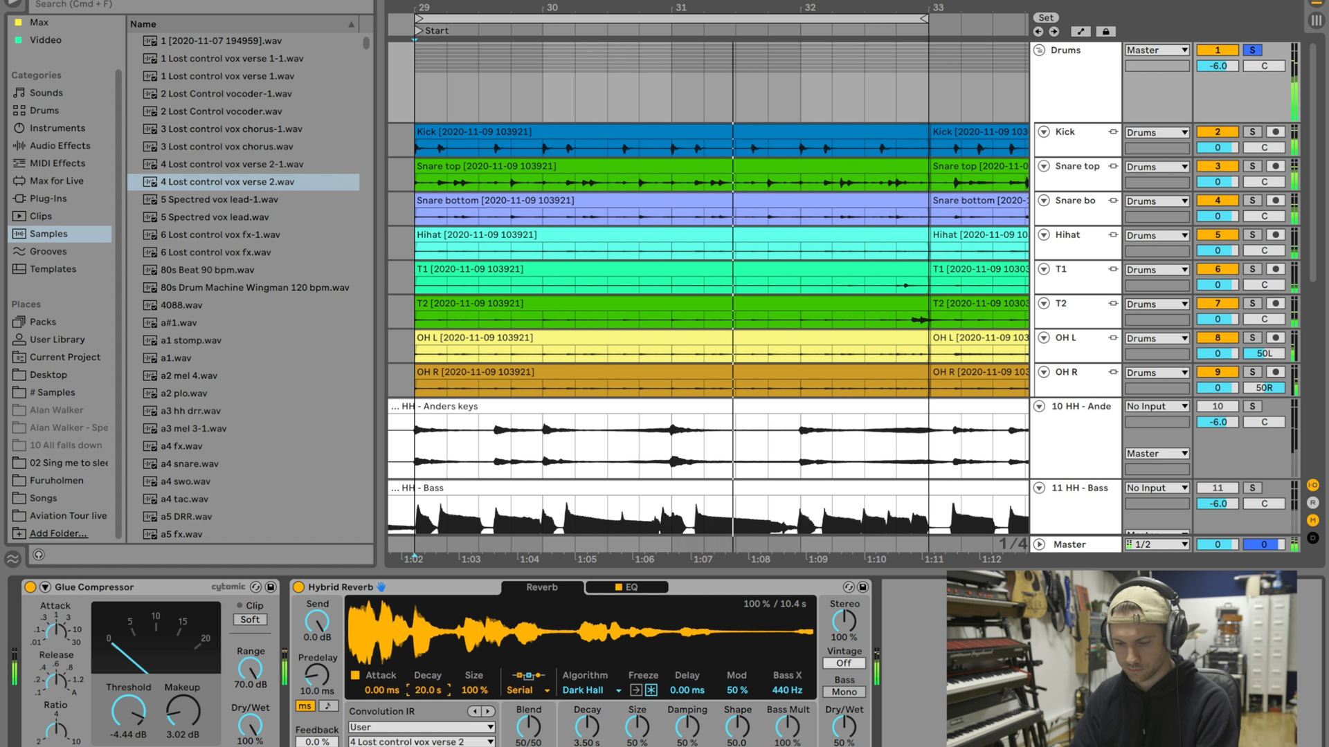 Ableton Live - Hybrid reverb
